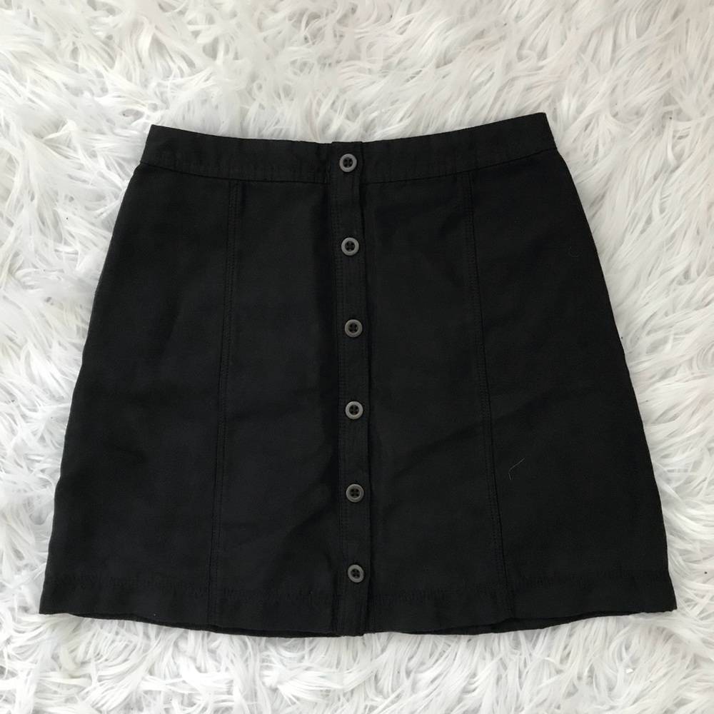 Hollister Black Suede Skirt